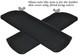 Black Stitch Fits Ford Cortina Mk2 Mk3 1600e 2x Sun Visors Leather Covers Only