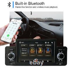 Bluetooth Car Radio Stereo 5in Single 1Din FM USB AUX MP5 Player Mirror Link Cam