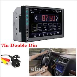 Bluetooth Car Radio Stereo 7in 2DIN FM USB/MP5 Player Touch Screen With Rear Cam
