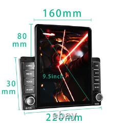 Bluetooth Touch Screen 9.5in 2Din Car Stereo Radio MP5 FM Mirror Player HeadUnit