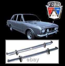 Brand new Ford Lotus Cortina MK2 stainless steel bumpers