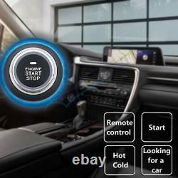 Car Alarm Passive Keyless One Button Start Remote Control System Anti-theft Kit