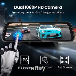 Car DVR Touch Screen Dash Cam Rearview Mirror Camera Video Recorder Night Vision