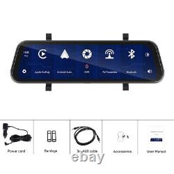 Car DVR Touch Screen Dash Cam Rearview Mirror Camera Video Recorder Night Vision