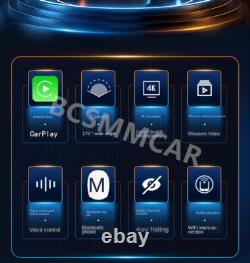 Car Dashboard Dash Cam Dual Lens CarPlay & Android Auto 4k Video Recorder DVR