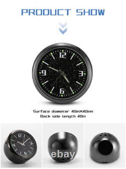 Car Dashboard Luminous Time Clock Watch Digital Quartz Clock Interior Decor