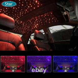 Car Dual Head Fiber Optic 12W Lights Smart RGBW Twinkle RF Remote Bluetooth APP