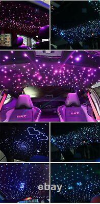 Car Headliner LED Twinkle Fiber Optic Lights BT APP Remote Control 370Pcs Cable