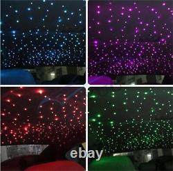 Car Headliner LED Twinkle Fiber Optic Lights BT APP Remote Control 370Pcs Cable