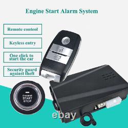 Car Keyless Entry Engine Start Stop Alarm System Push Button Remote Starter Kit