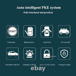 Car Keyless Entry Engine Start Stop Alarm System Push Button Remote Starter Kit