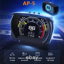 Car OBD2+GPS+Slope Meter Gauge Speed RPM Oil Temp EGT Voltage Alarm Code Clear