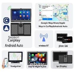 Car Radio 7in Touch Screen Video Player Wireless CarPlay Android WithRear Camera
