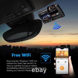 Car Recorder Dual Camera Front Inside Dash Cam Night Vision G-Sensor WiFi GPS
