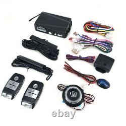 Car Remote Keyless Entry Engine Start Kit Alarm System One-button Starter Stop