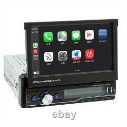 Car Retractable Radio 1DIN 7in Touch Screen Stereo Bluetooth FM AM TF MP5 Player