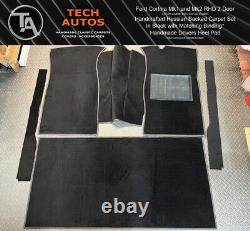 Carpet Set Handmade to Order Auto Velour Ford Cortina Mk1 & Mk2