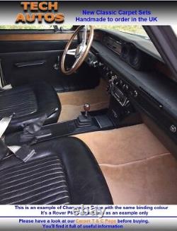 Carpet Set Handmade to Order Hessian Back Ford Cortina Mk1 & Mk2