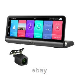 Center Console Dual Lens Dash Camera Wifi DVR GPS 2+32G Recorder 8in Android 8.1