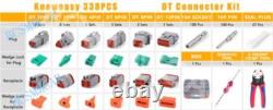 DT Series Assorted Electrical Connector Box Set 338 Pieces Automotive Car Tool