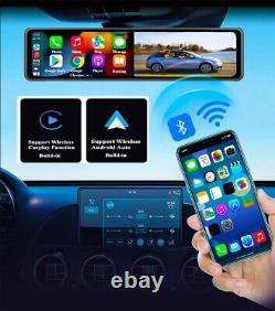 Dash Cam DVR Recorder Video Dual Lens Carplay Android 2160P 4K Car Accessories