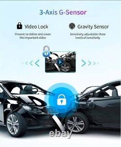 Dash Cam DVR Recorder Video Dual Lens Carplay Android 2160P 4K Car Accessories