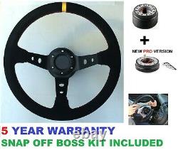 Deep Dish Snap Off Steering Wheel And Boss Kit Fit Mazda Escort Cortina Mk1 Mk2