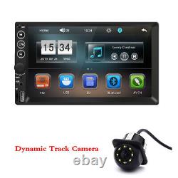 Double 2 DIN 7in Car Stereo Bluetooth MP5 Player FM Radio HD Touch Screen+Camera