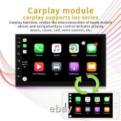 Double Din Car Stereo MP5 Player Radio Bluetooth For Apple Carplay GPS Navi Wifi