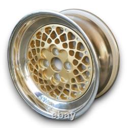 E30 Style Alloy Wheel Rims Gold For Ford Cortina MK2 7x15 ET 3 E30 Style Alloy Wheel Rims Gold For Ford Cortina MK2 7x15 ET 3