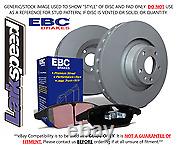 EBC Front Brake Discs & Ultimax Pad for Ford Cortina Mk2 1.6 (for Lotus) (6670)