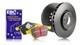 Ebc Front Brake Discs & Yellowstuff Pads For Ford Cortina Mk2 1.6 Gt (68 70)