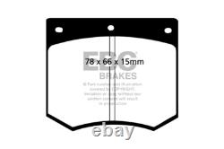 EBC Front Disc & Yellowstuff Pad for Ford Cortina (Mk3) 1.3 7075
