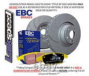EBC Front Turbo Groove Disc & Yellowstuff Pad for Ford Cortina Mk4 1.3 (76 79)