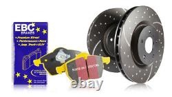 EBC Front Turbo Groove Discs & Yellowstuff Pad for Ford Escort Mk2 1.6 (75 80)
