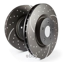 EBC Turbo Grooved Front Solid Brake Disc for Ford Cortina Mk3 2.0 Estate (7075)
