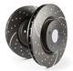 Ebc Turbo Grooved Front Solid Brake Discs For Ford Cortina Mk5 1.6 (79 82)