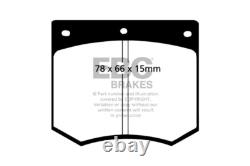 EBC Yellowstuff Front Brake Pads for Ford Escort Mk2 1.6 (75 80)