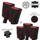Flow-stitch 2x Front 3x Rear Seat Belt Leather Covers For Ford Cortina Mk2 66? 70
