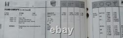 Ford 1300 early x-flow Piston SET (4) 2735E Capri Cortina Escort 020/030/060