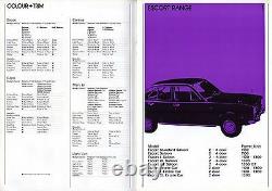 Ford 1970-71 UK Market Salesmans Brochure Escort Cortina Capri Zephyr Zodiac