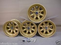 Ford Capri Escort Cortina 9x13 Deep Dish Alloy Wheel Set Jbw Minilight Style