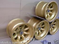 Ford Capri Escort Cortina 9x13 Deep Dish Alloy Wheel Set Jbw Minilight Style