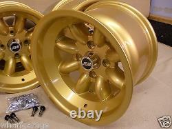 Ford Capri Escort Cortina 9x13 Deep Dish Alloy Wheel Set Jbw Minilight Style