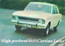 Ford Cortina Lotus Mk2 1967-1968 UK Market Foldout Sales Brochure