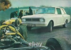 Ford Cortina Lotus Mk2 1967-1968 UK Market Foldout Sales Brochure