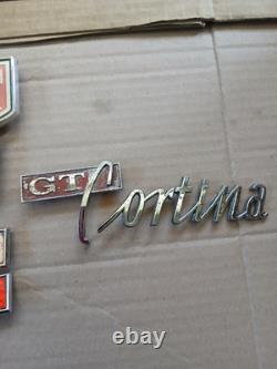 Ford Cortina Mk1 MK2 GT 1600 Job lot of Badges x 9 All Original Ford