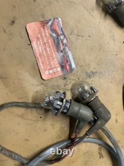 Ford Cortina Mk2 Saloon Pair Rear Light Lamp Wiring Harness Looms + Bulb Holders