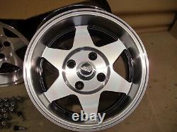 Ford Escort Capri Cortina 7x13 13x7 Starmag 2 Alloy Wheel Set Jbw Starmags