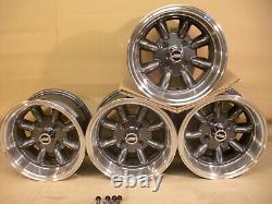 Ford Escort Capri Cortina 7x13 Deep Dish Alloy Wheel Set Jbw Minilight Style